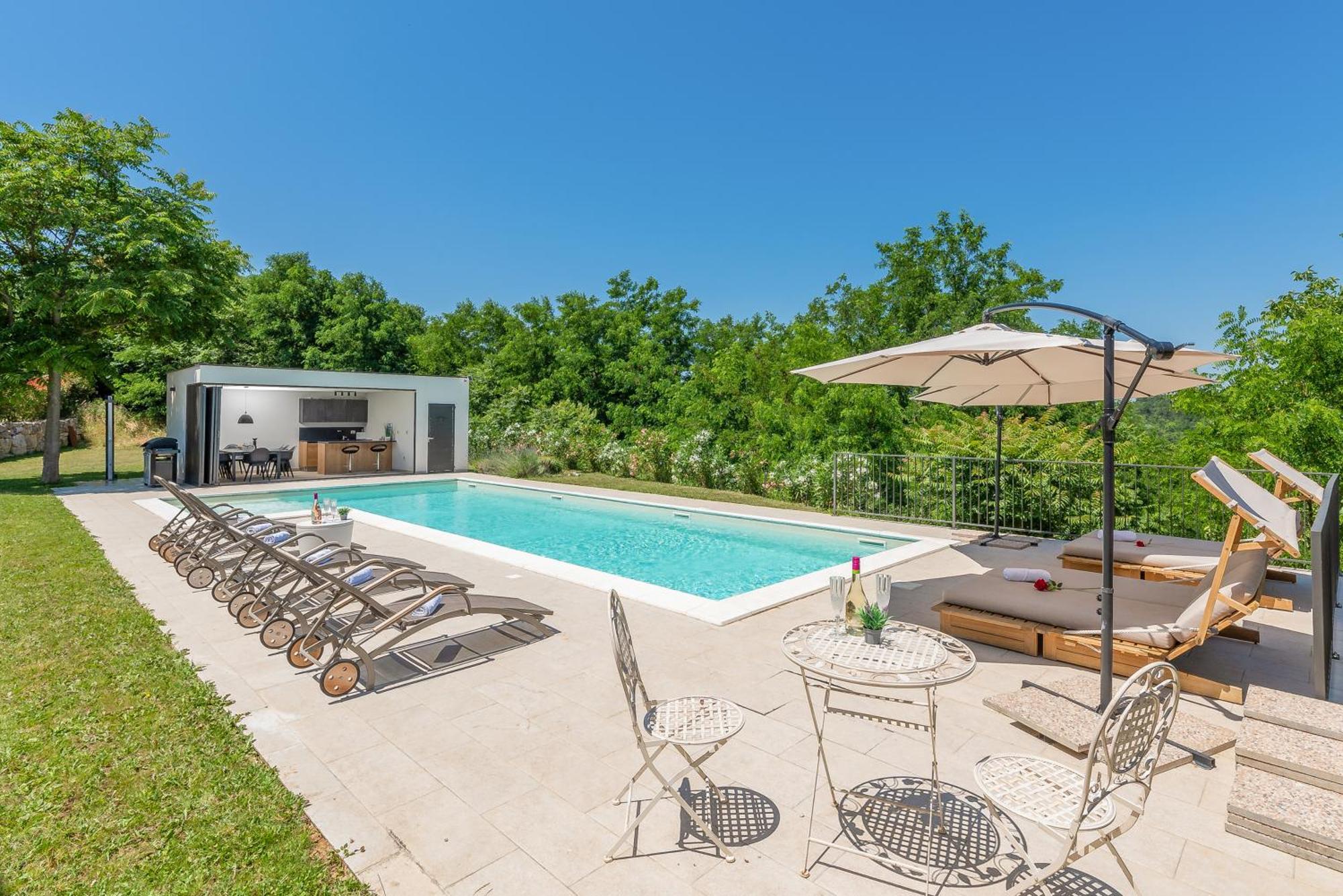 Villas Martincici With Large Pool Grožnjan Eksteriør bilde